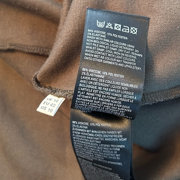 Whistles Long Sleeve Green Dress Viscose 10 - Picture 10 of 10